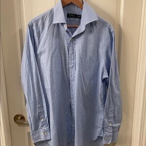 Polo by Ralph Lauren Light Blue Men's Dress Shirt - Button Front